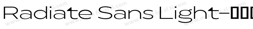 Radiate Sans Light字体转换